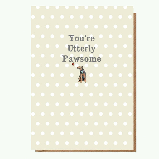 Pawsome Dog Magnet A6 Greeting Card Perfect Gift for Dog Lovers - Crumble and Core