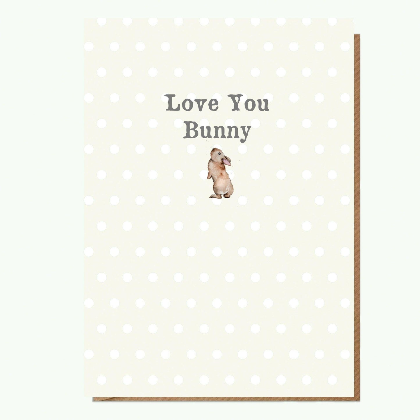 A6 Bunny Love You Bunny Greeting Card with Magnet - Cute Gift for Any Occasion - Crumble and Core