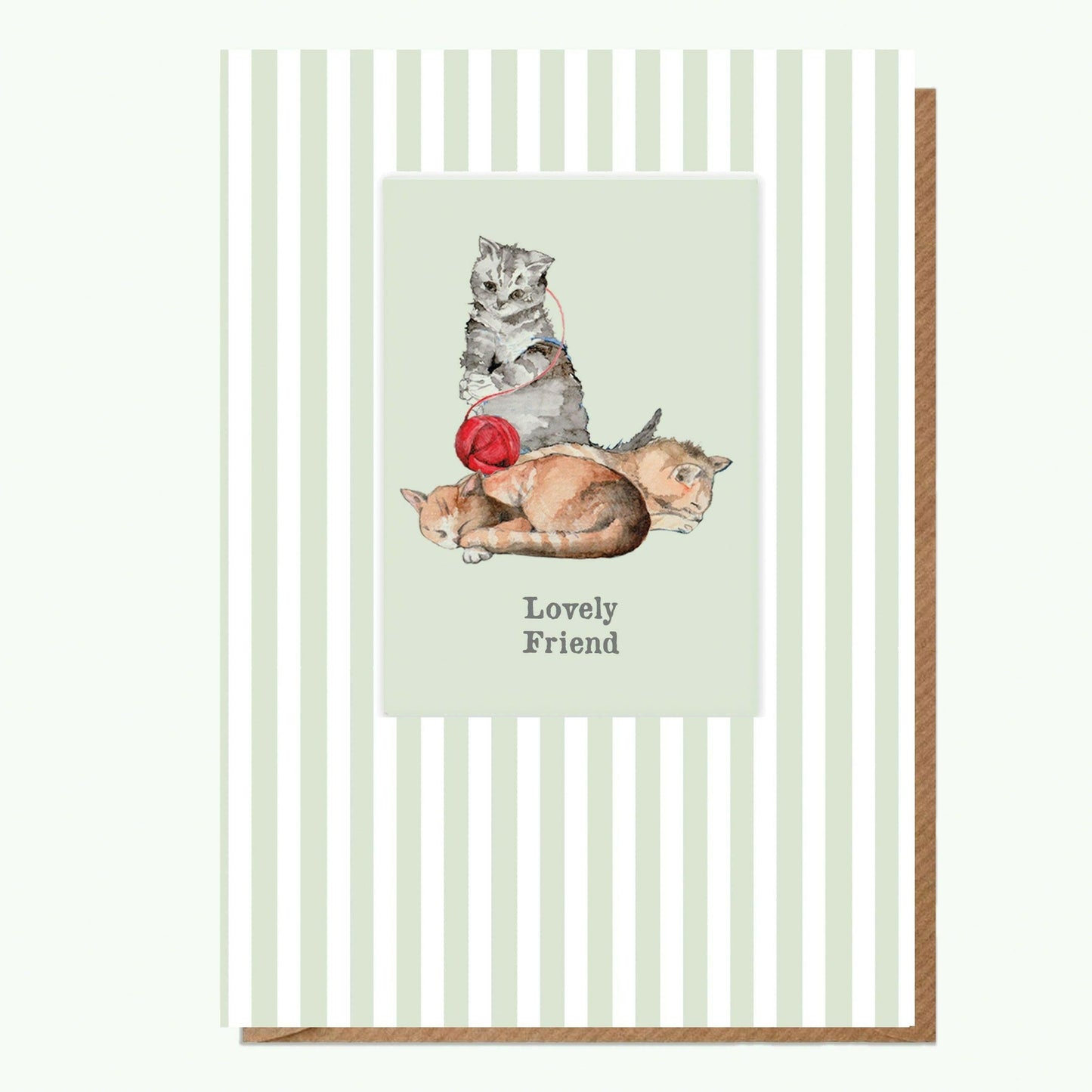 Fridge Magnet and Greeting Card - Adorable Cat Design - Crumble and Core