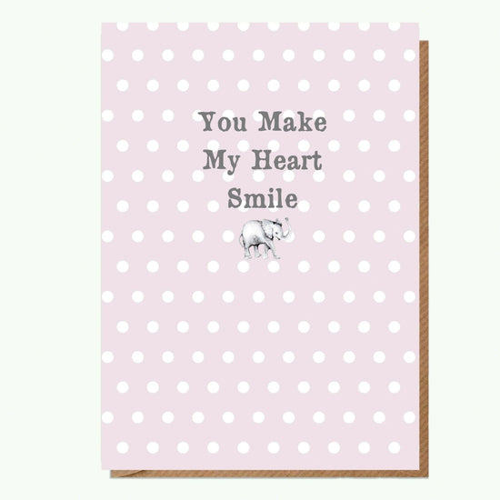 Elephant A6 Greeting Card Magnet - Unique Gift for Animal Lovers - Crumble and Core