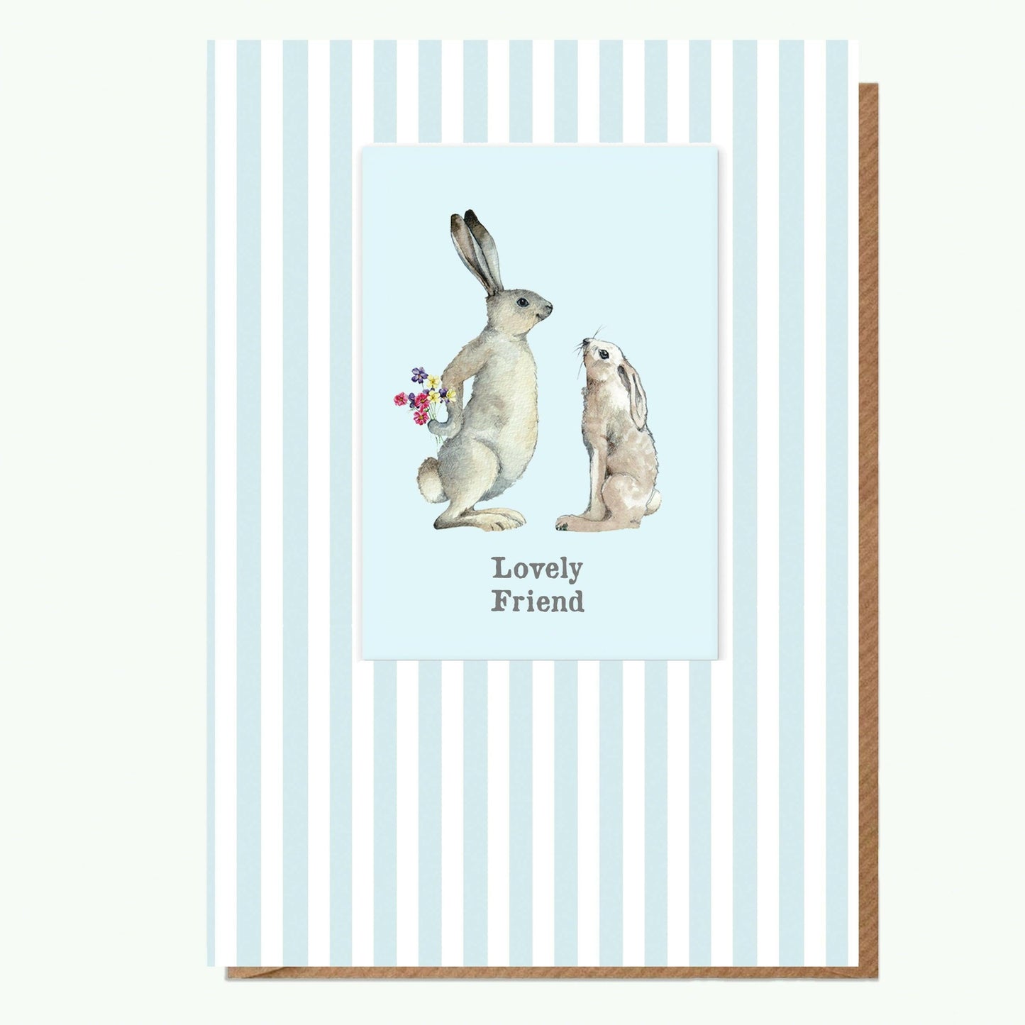 Adorable Hare Magnet Greeting Card - Perfect for Your Lovely Friend - Crumble and Core