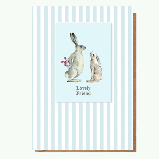 Adorable Hare Magnet Greeting Card - Perfect for Your Lovely Friend - Crumble and Core