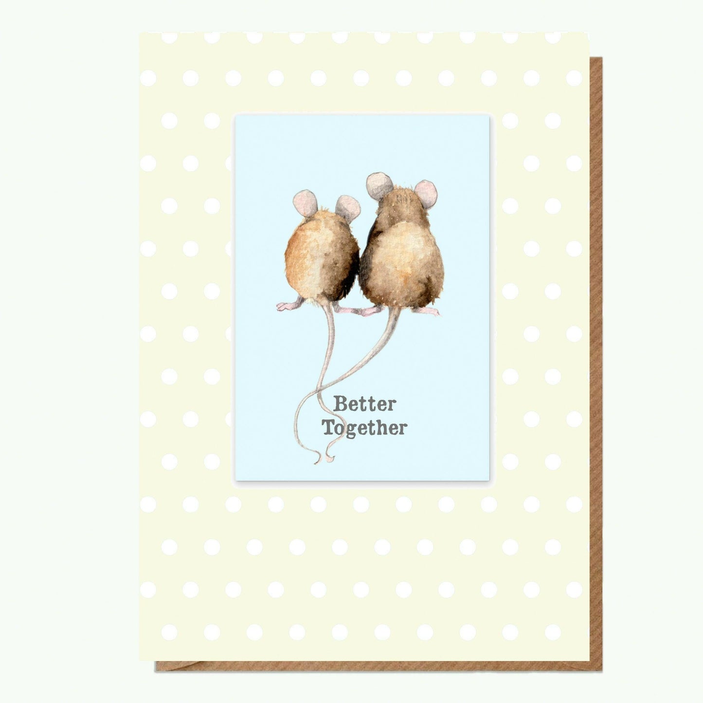 A6 Mice Better Together Greeting Card with Magnet - Perfect for Any Occasion - Crumble and Core