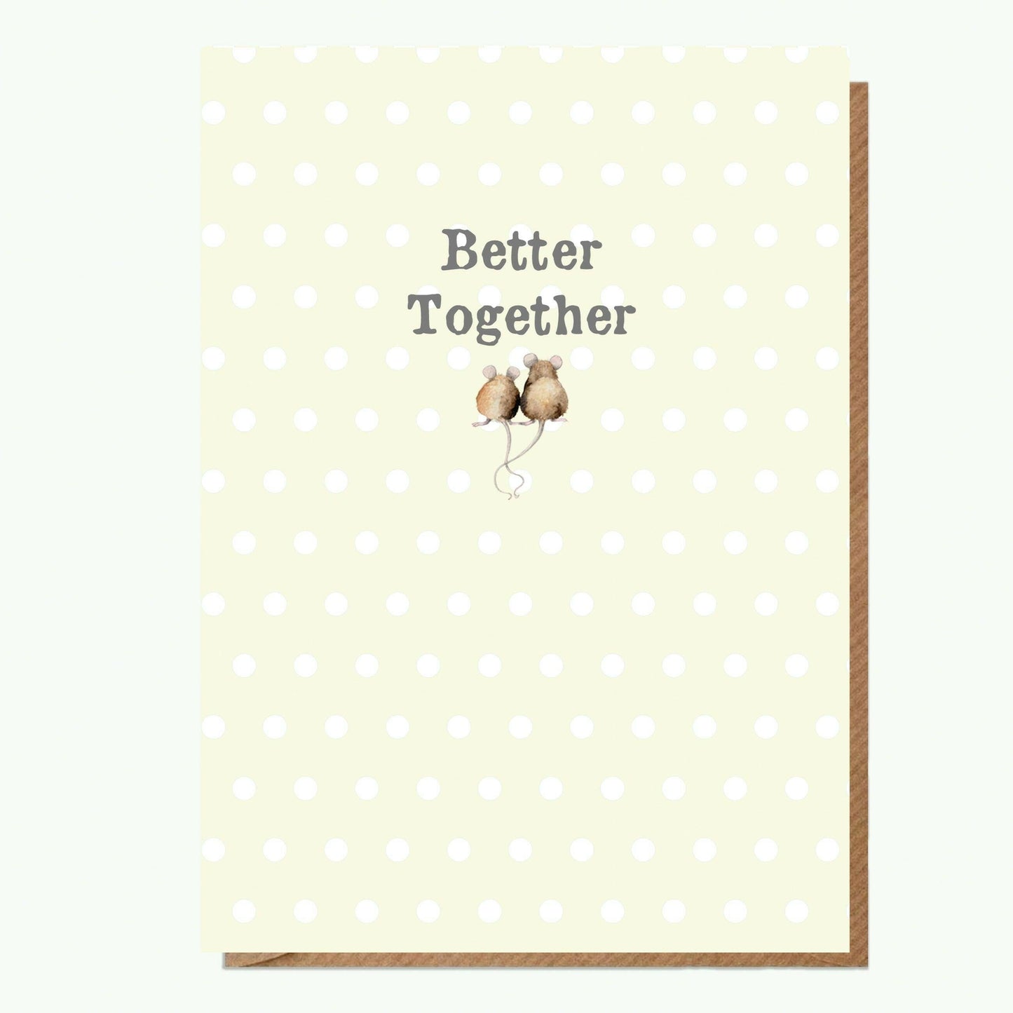 A6 Mice Better Together Greeting Card with Magnet - Perfect for Any Occasion - Crumble and Core