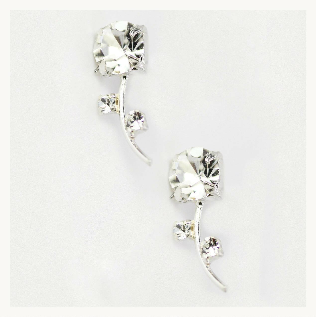 Sterling Silver Christmas Present Earrings Card and Gift Box - Crumble and Core