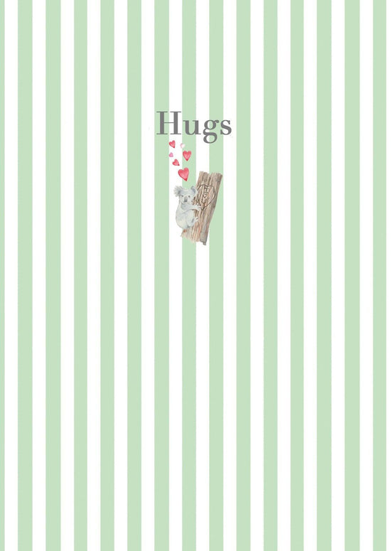 Ceramic Keepsake Hanging Decoration - A6 Greeting Card with Ceramic Keepsake - Koala Love You - Crumble and Core