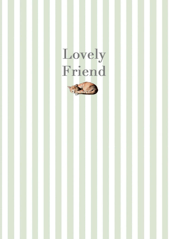 Ceramic Keepsake Hanging Decoration - A6 Greeting Card with Ceramic Keepsake - Cats Lovely Friend - Crumble and Core