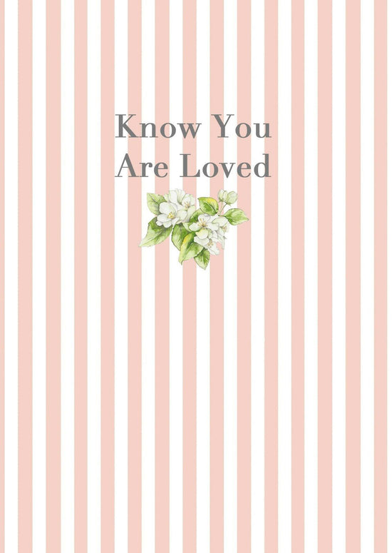 Ceramic Keepsake Hanging Decoration - A6 Greeting Card with Ceramic Keepsake - Blossom Aqua Loved - Crumble and Core