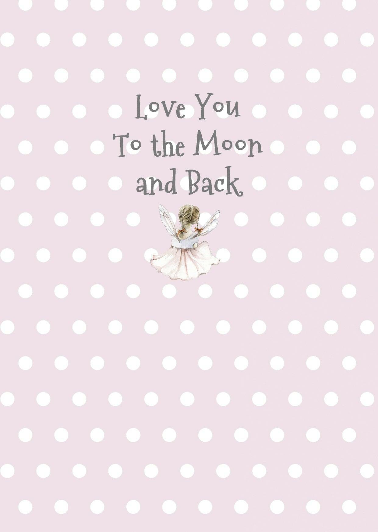 Ceramic Keepsake Hanging Decoration - A6 Greeting Card with Ceramic Keepsake - Fairy - Crumble and Core