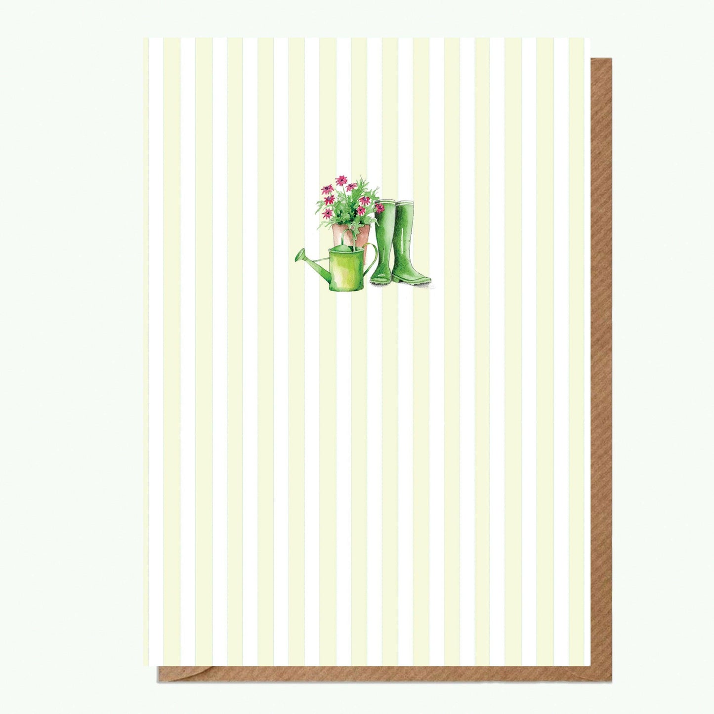 Ceramic Keepsake Hanging Decoration - A6 Greeting Card with Ceramic Keepsake - Happiest in the Garden - Crumble and Core