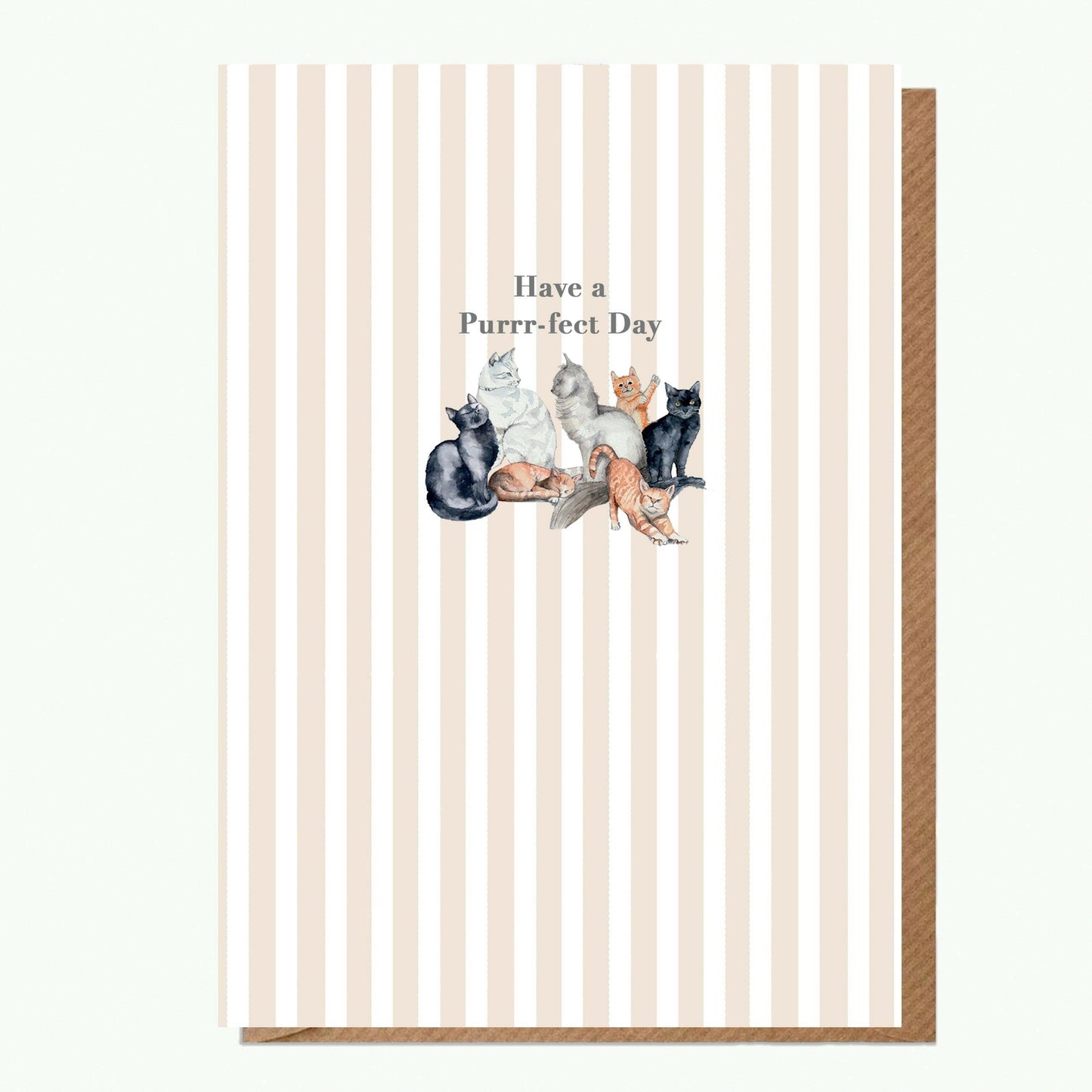 Ceramic Keepsake Hanging Decoration - A6 Birthday Greeting Card with Ceramic Keepsake - Cats Happy Birthday Birthday Card - Crumble and Core