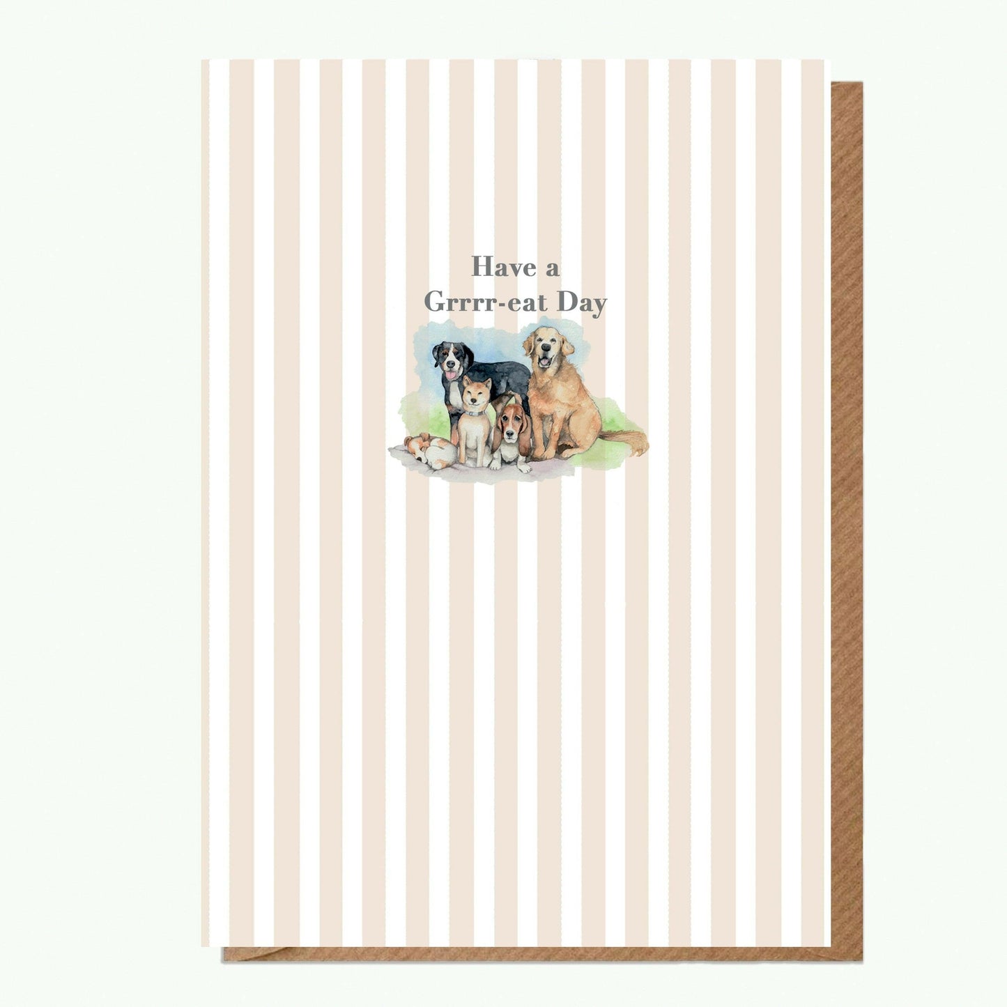 Ceramic Keepsake Hanging Decoration - A6 Birthday Greeting Card with Ceramic Keepsake - Dogs Happy Birthday - Crumble and Core