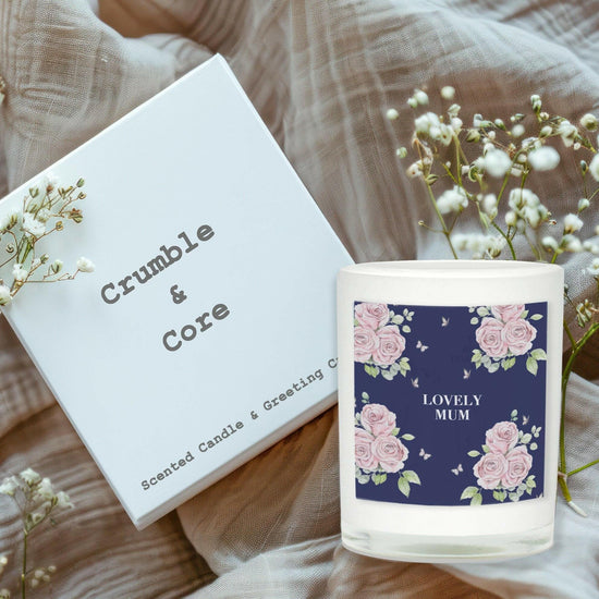 Boxed Scented Candle and Greeting Card A Perfect Gift for Mum - Crumble and Core