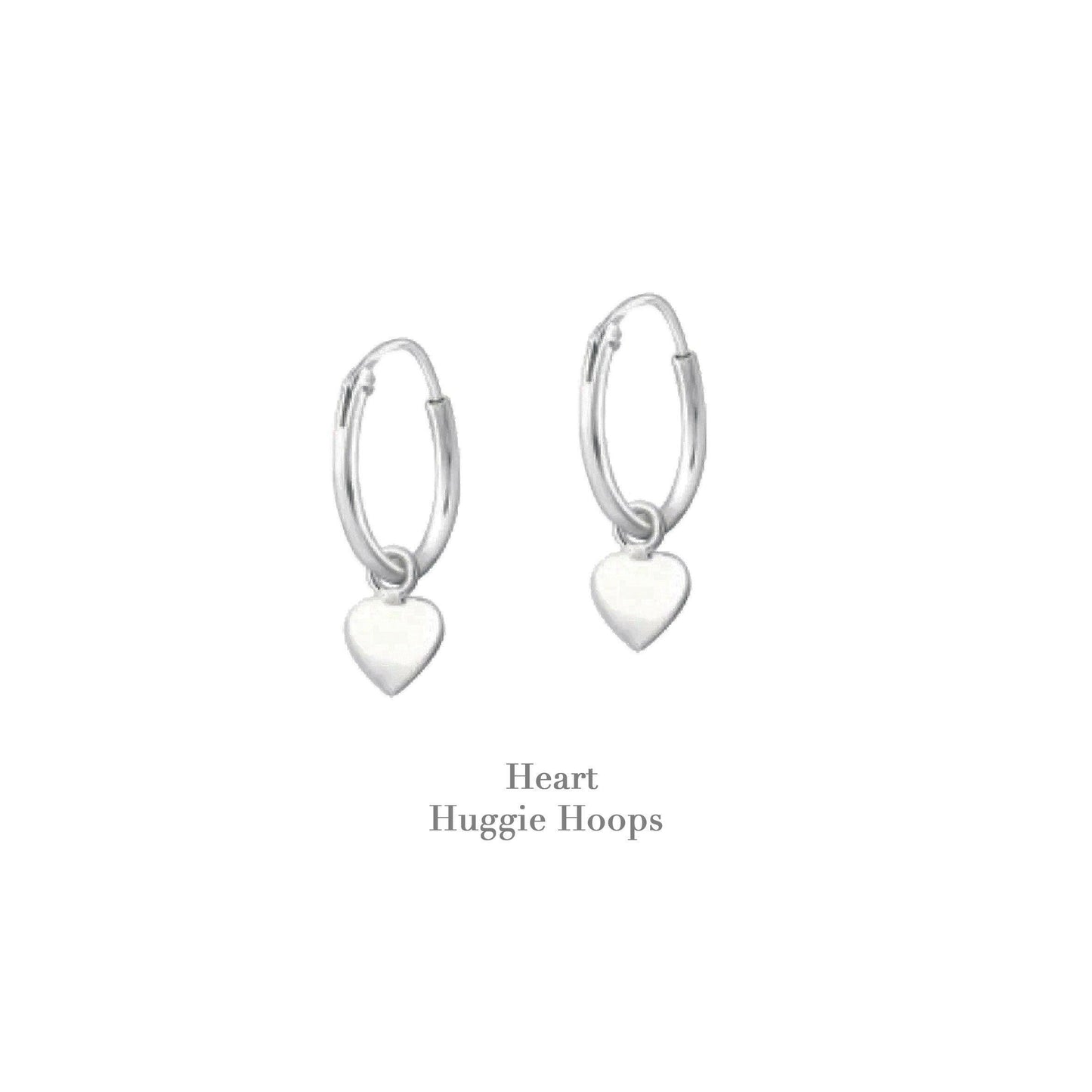 Sterling Silver Huggie Hoop Earrings - Chic Gift Boxed Present for Her - Crumble and Core