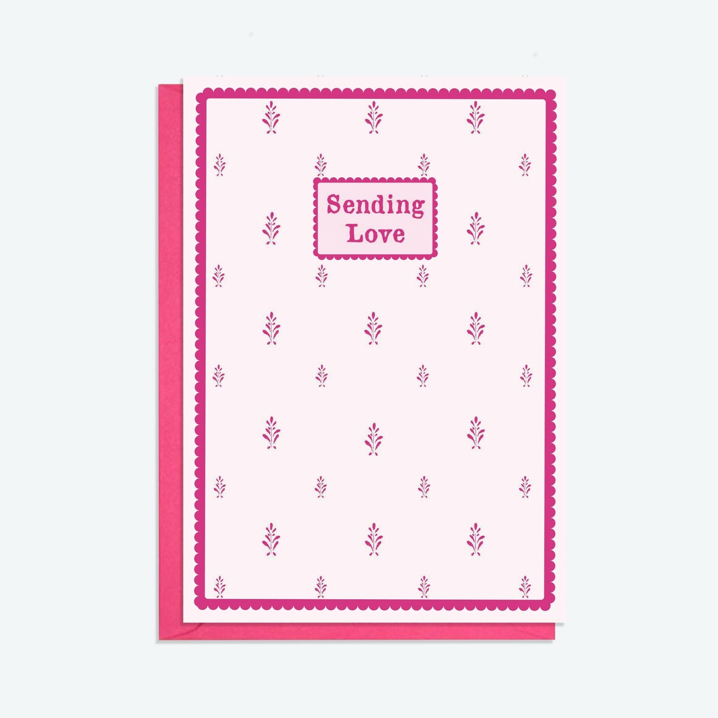 Gold Pearlescent Pendant Necklace and Sending Love Card Gift Set - Crumble and Core