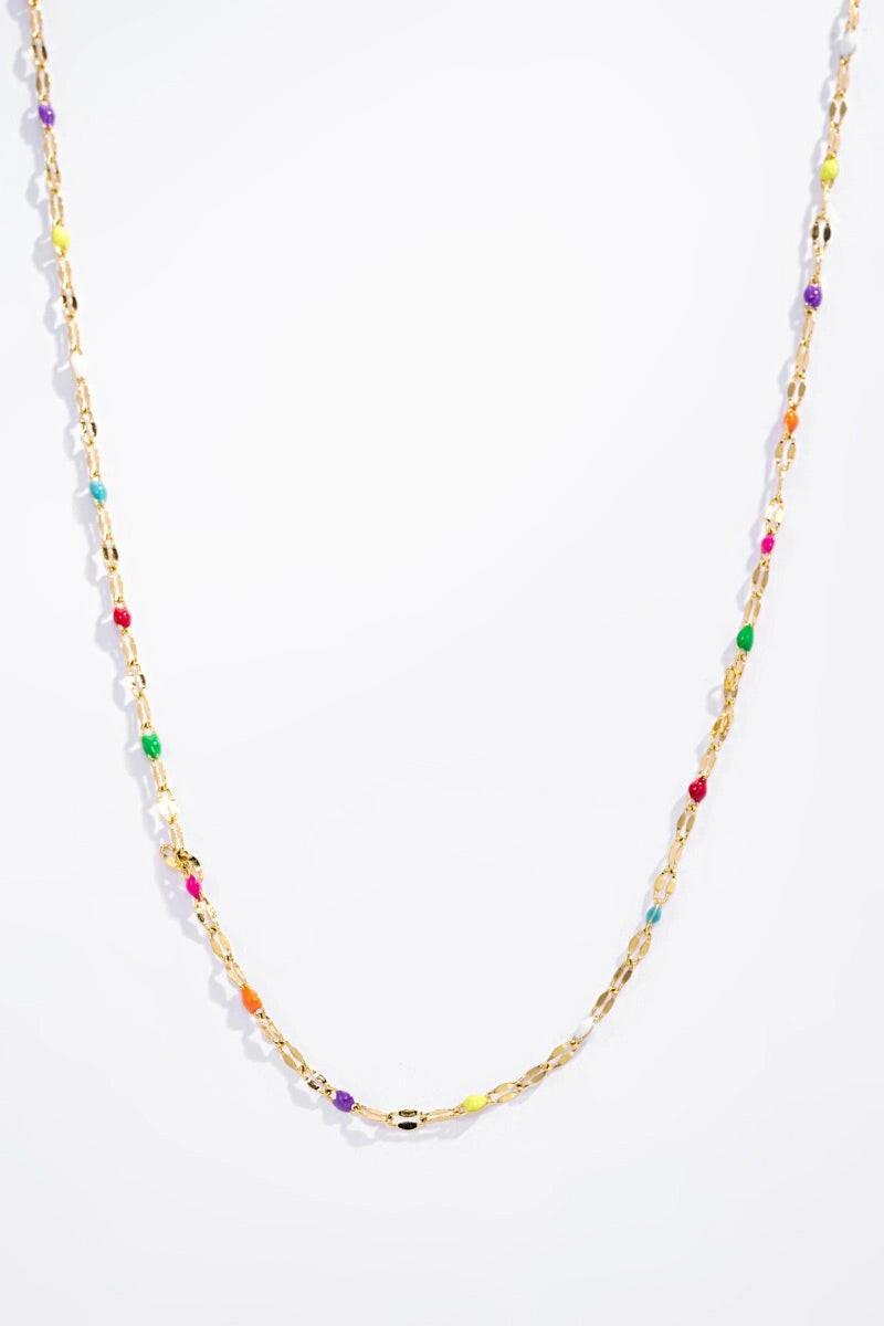 GoldMulti Beaded Necklace - Crumble and Core