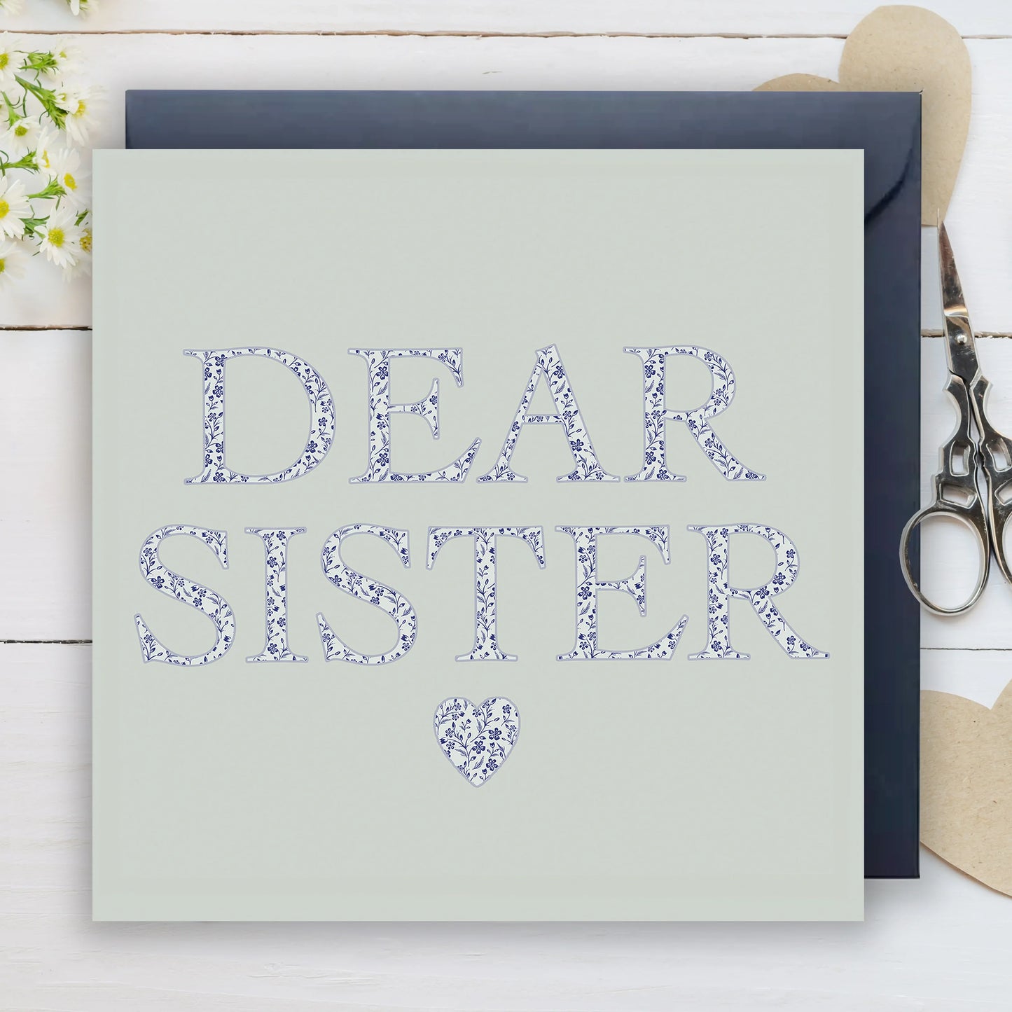 Birthday Sister Card – Luxury High Quality Greeting With Kraft Envelope Included