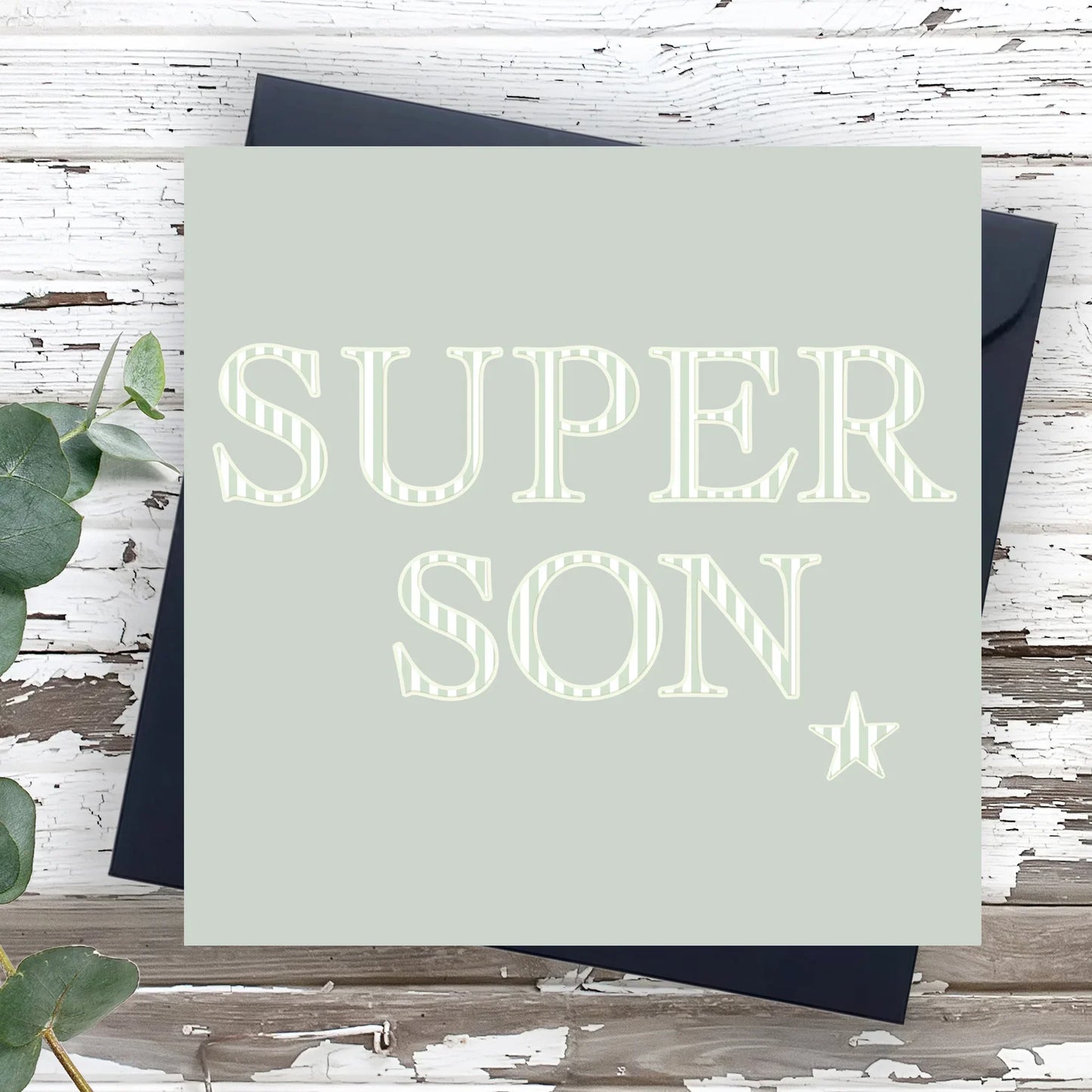 Son Birthday Card – Luxury Eco Friendly Greeting Card With Kraft Envelope