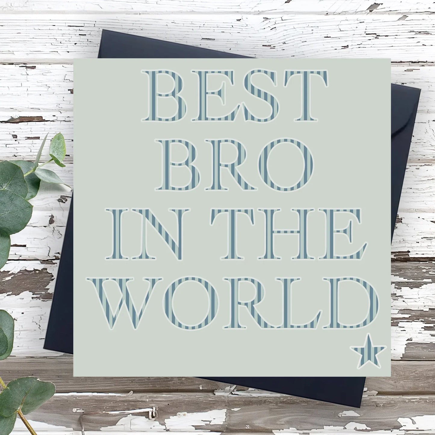 Brother Birthday Card – Unique Handmade Greeting Card with Watercolour Artwork