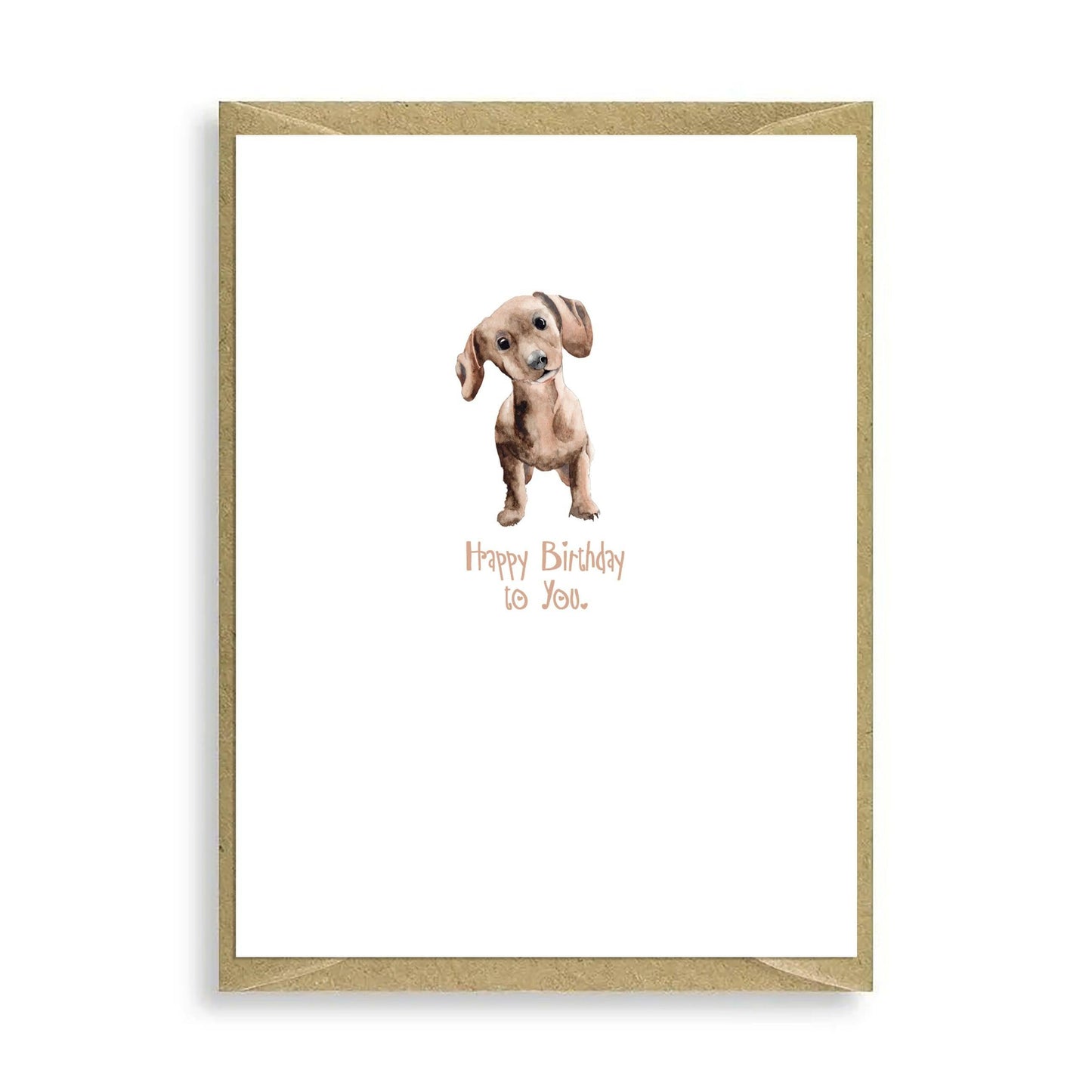 Dachshund Happy Birthday to You Mini Card - Crumble and Core