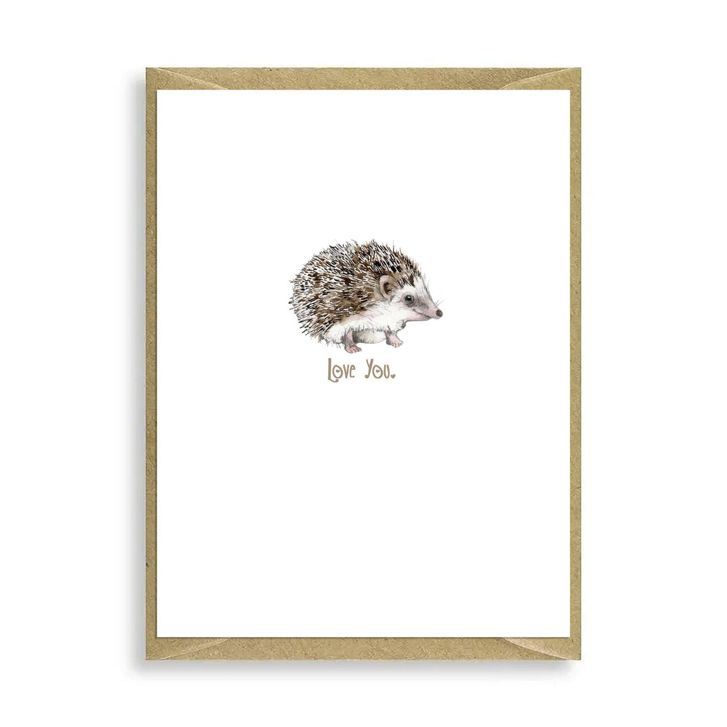 Hedgehog Love You Mini Card - Crumble and Core