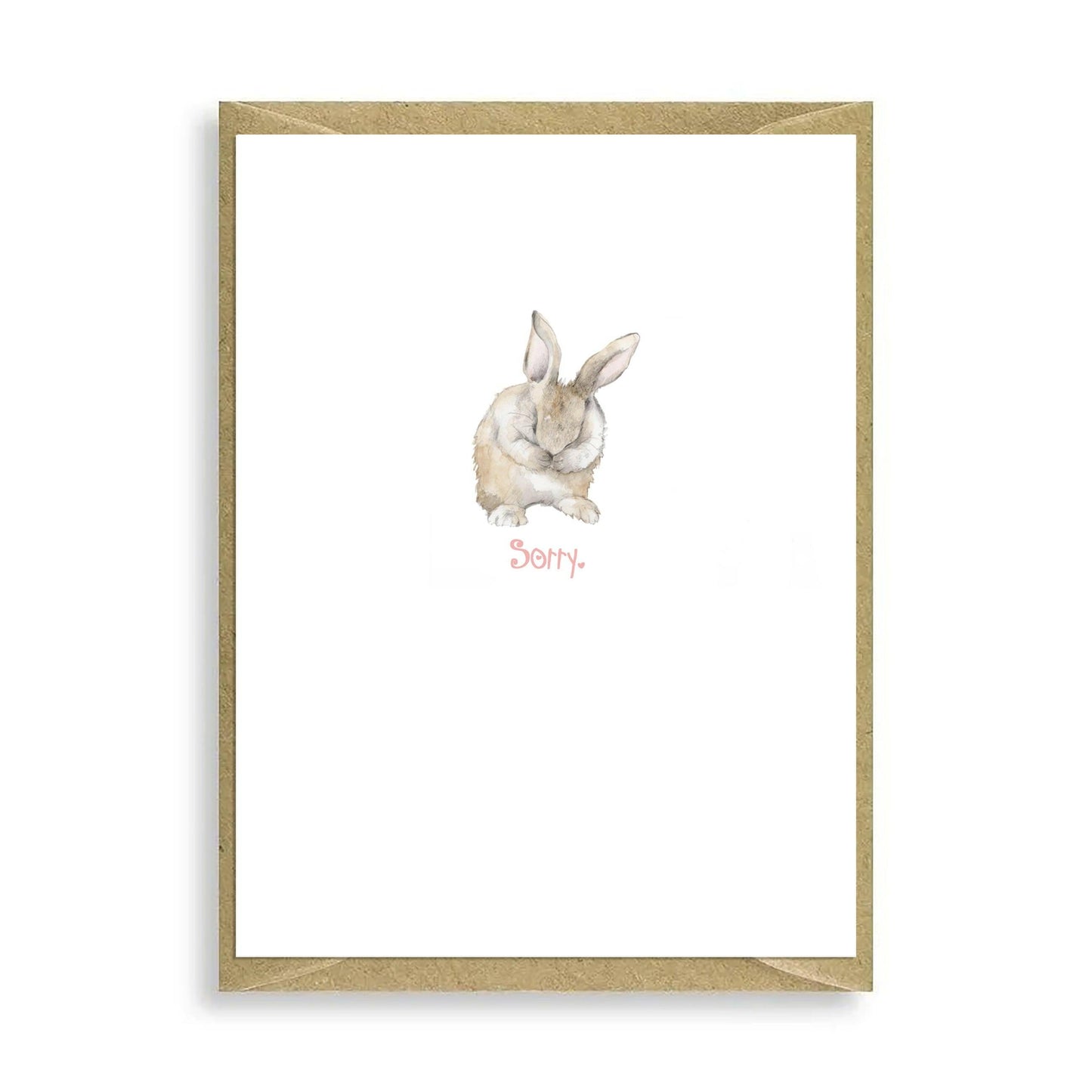 Bunny Sorry Mini Card - Crumble and Core