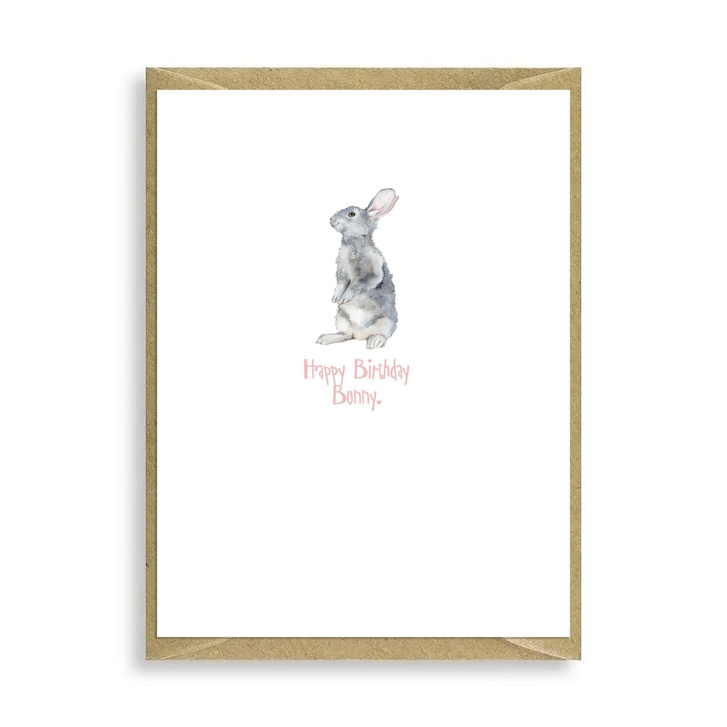 Bunny Happy Birthday Bunny Mini Card - Crumble and Core