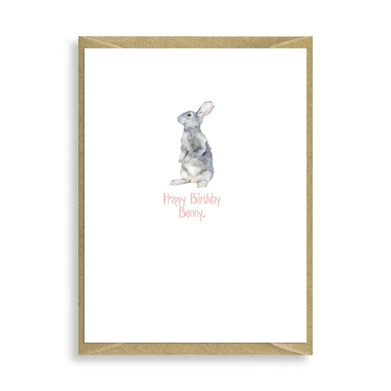 Bunny Happy Birthday Bunny Mini Card - Crumble and Core