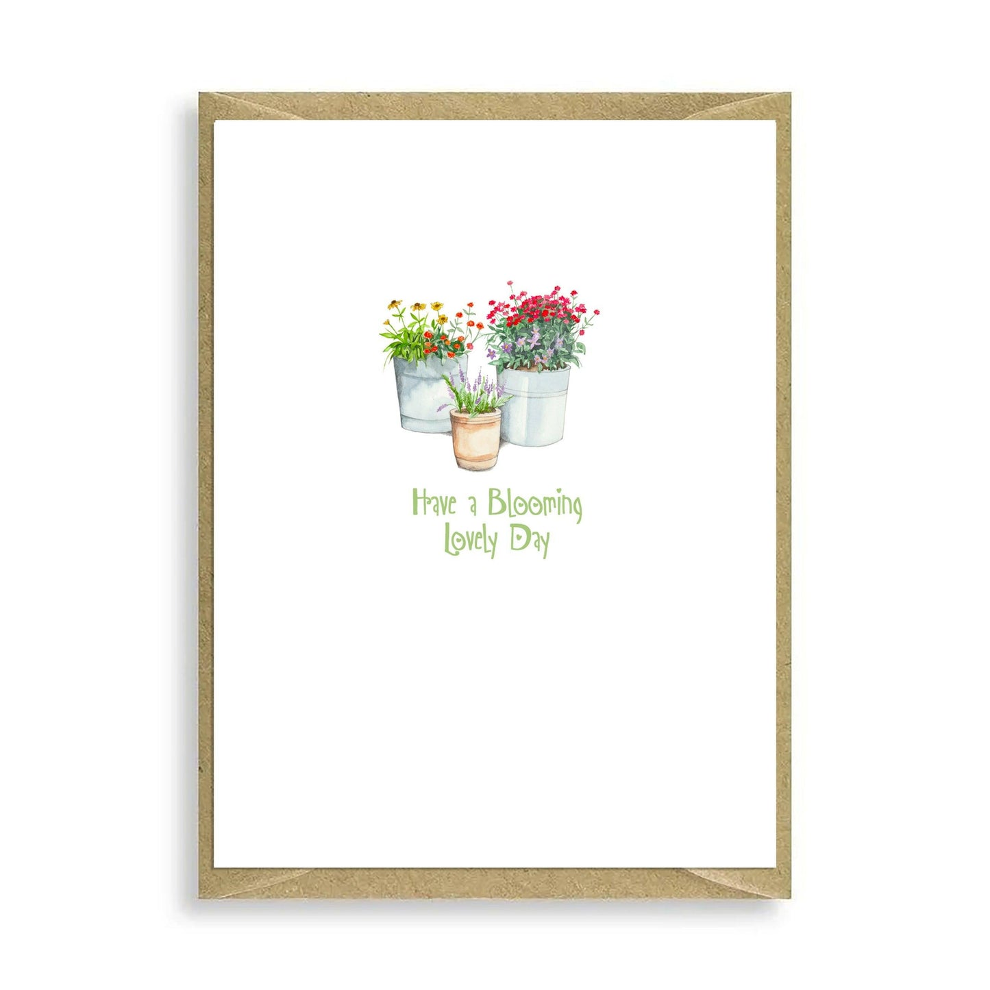 3 Pots Have a Lovely Day Mini Card - Crumble and Core
