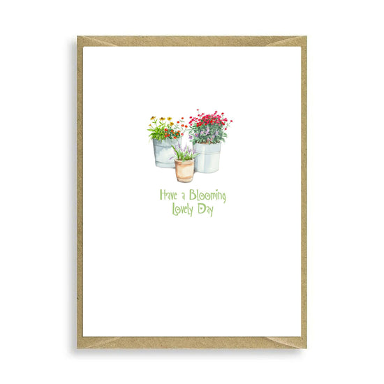 3 Pots Have a Lovely Day Mini Card - Crumble and Core