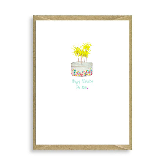 Cake Happy Birthday to You Mini Card - Crumble and Core
