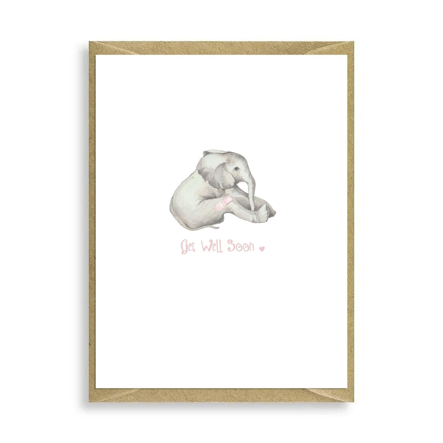 Ele Get Well Mini Card - Crumble and Core