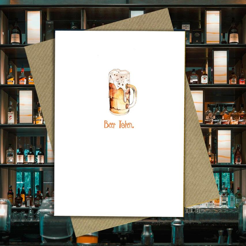 Beer Token Mini Card - Crumble and Core