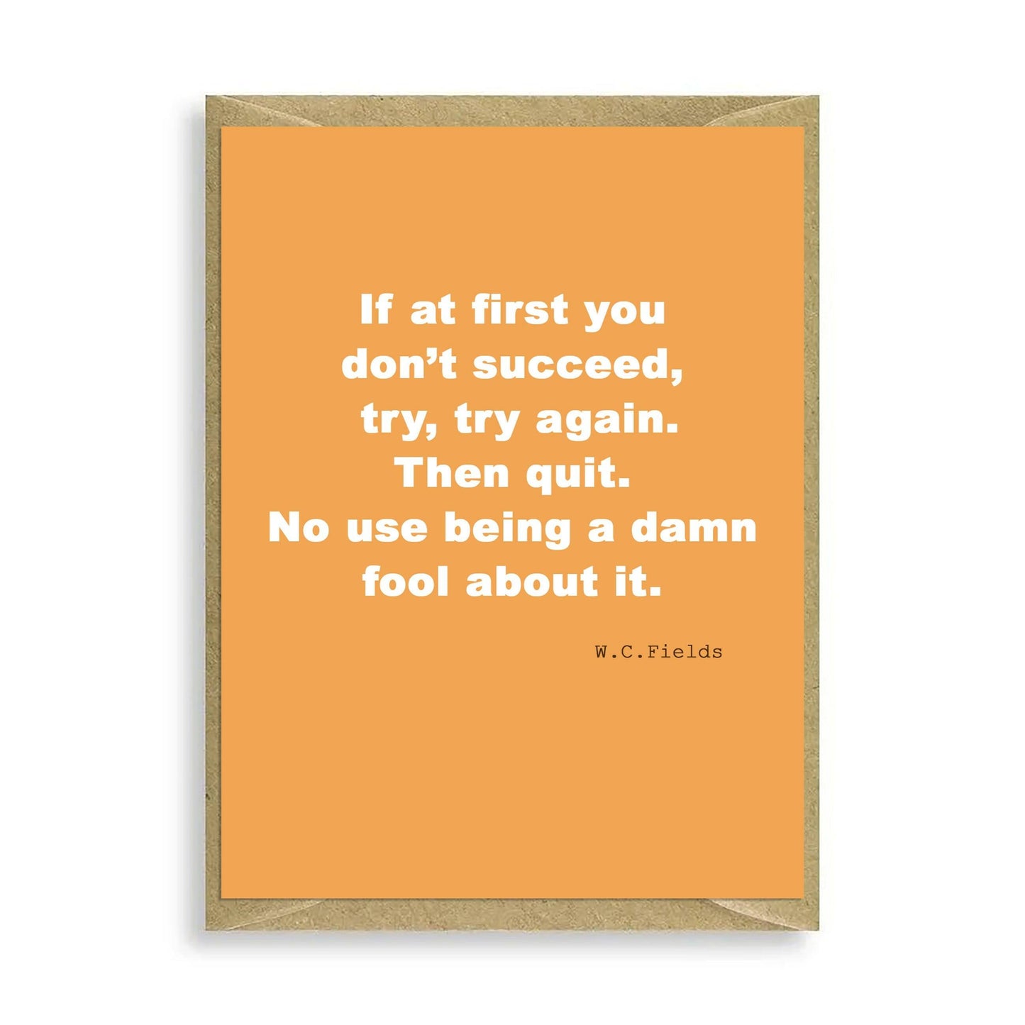 If At First Mini Card - Crumble and Core