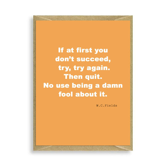 If At First Mini Card - Crumble and Core