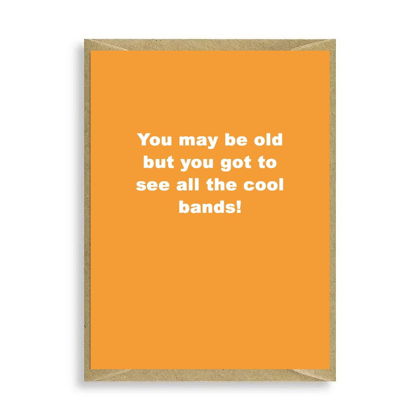 Mini Greeting Card - Funny Humour Design for Old Age - Ideal Gift for Seniors - Crumble and Core