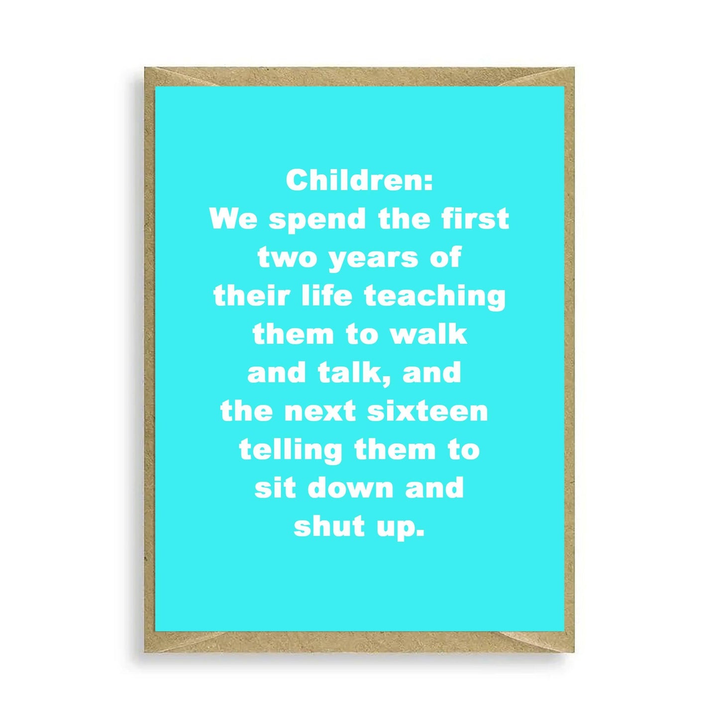 Children Mini Greeting Card - Humorous Card for Any Occasion - Crumble and Core