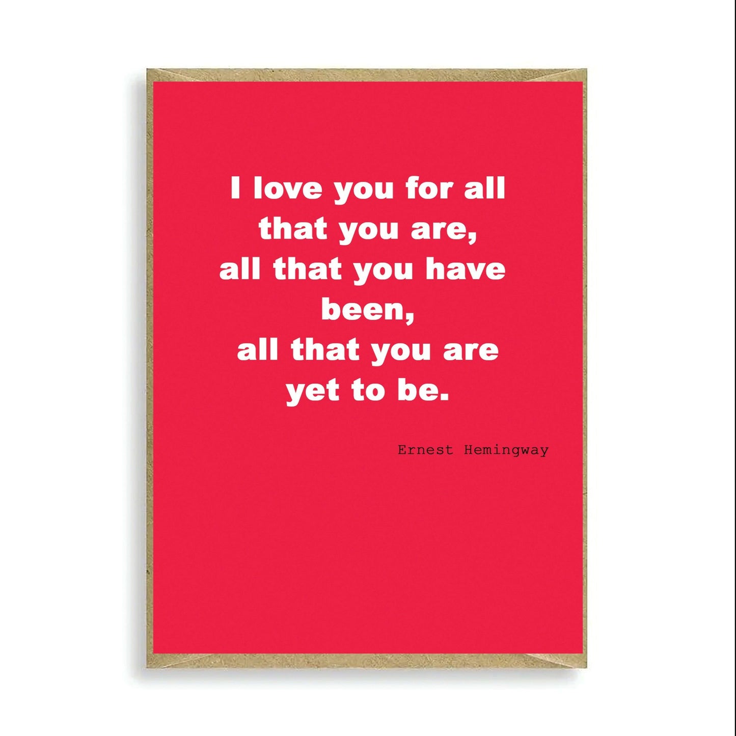 I Love You For All Mini Greeting Card - Humorous Valentines Day Card - Card for Partner - Love Card - Crumble and Core