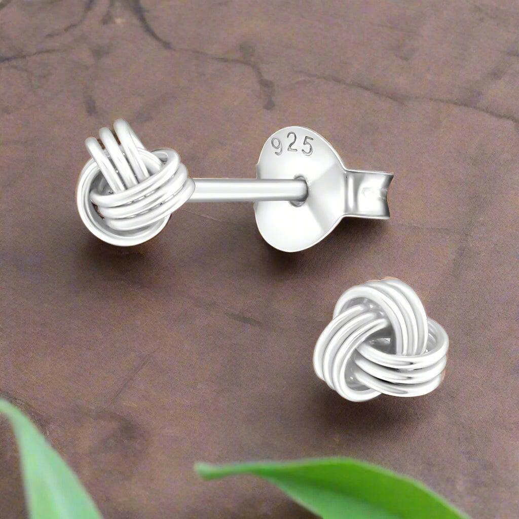 Silver Earring Stud – Lightweight Hypoallergenic Sterling Silver Earrings for Sensitive Ears - Crumble and Core