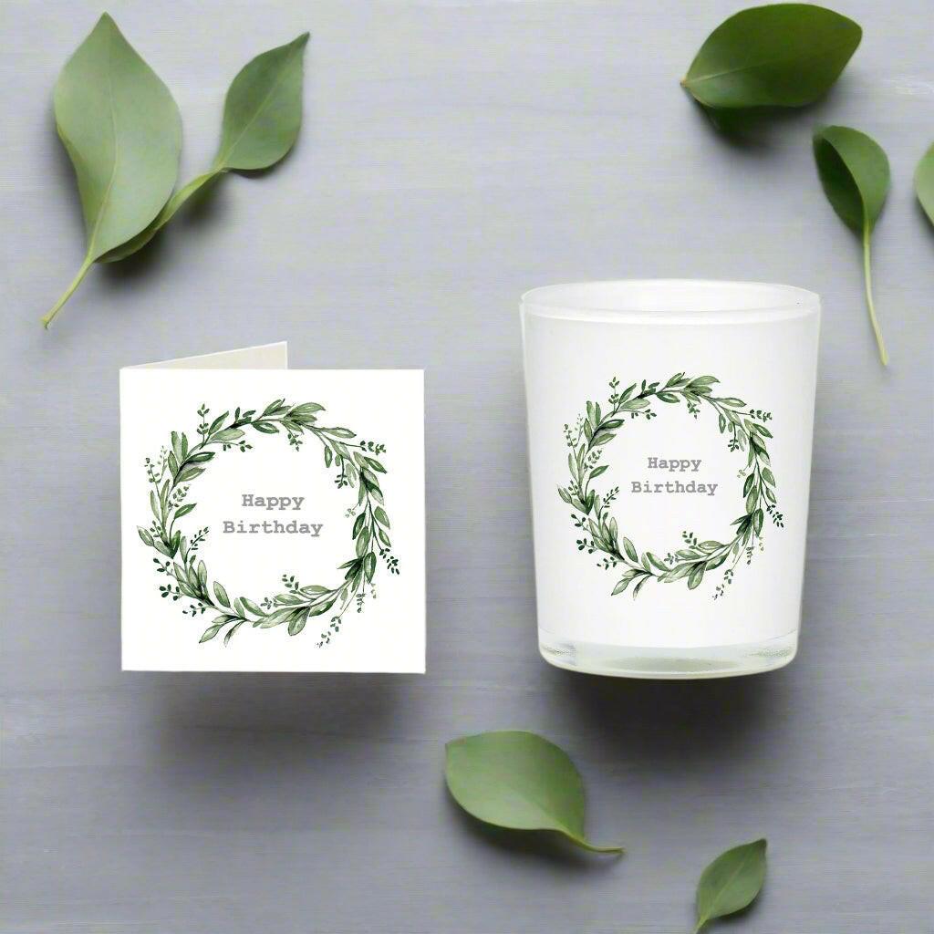 Birthday Boxed Scented Candle Card in Box - Perfect Birthday Gift - Crumble and Core