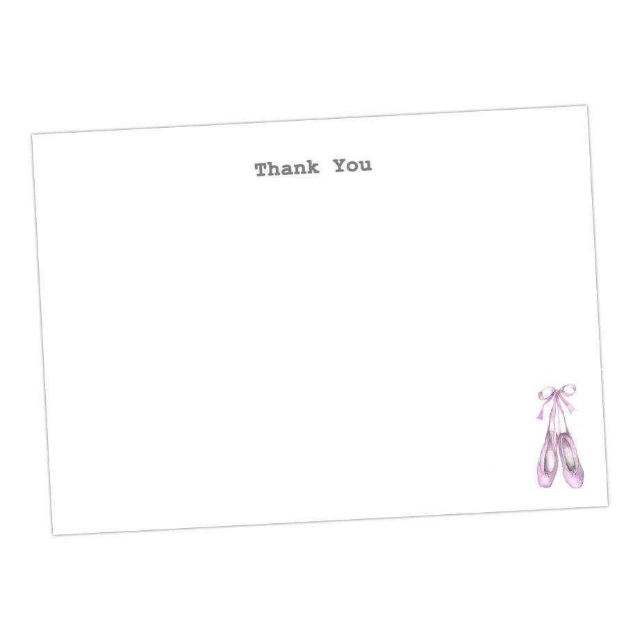Ballet Shoe Note Cards - Crumble and Core