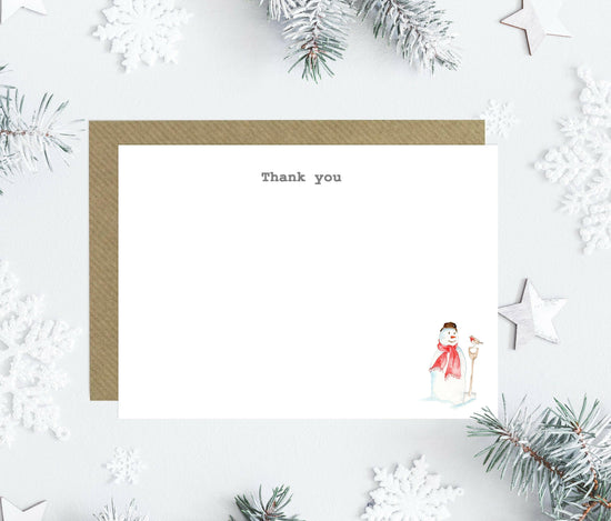 Christmas Stocking Thank You Note Cards - Crumble and Core