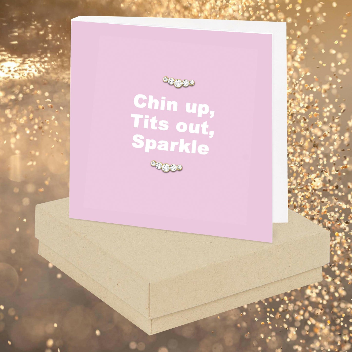 Chin Out Quote Earring Card - Crumble and Core