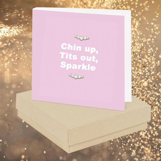 Chin Out Quote Earring Card - Crumble and Core