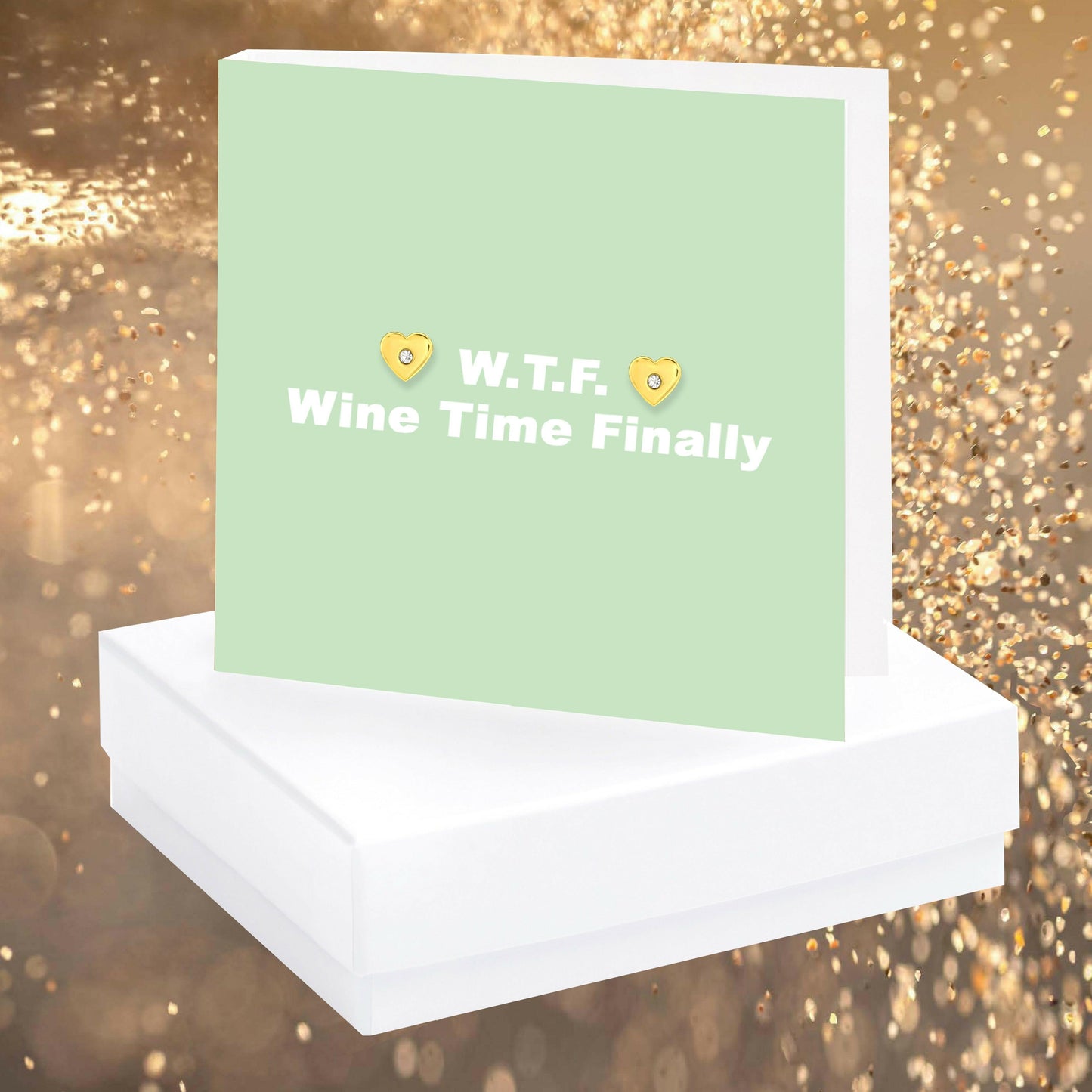 W.T.F. Quote Earring Card - Crumble and Core