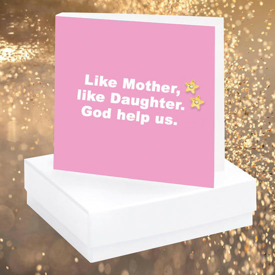 Like Mother Quote Earring Card - Crumble and Core