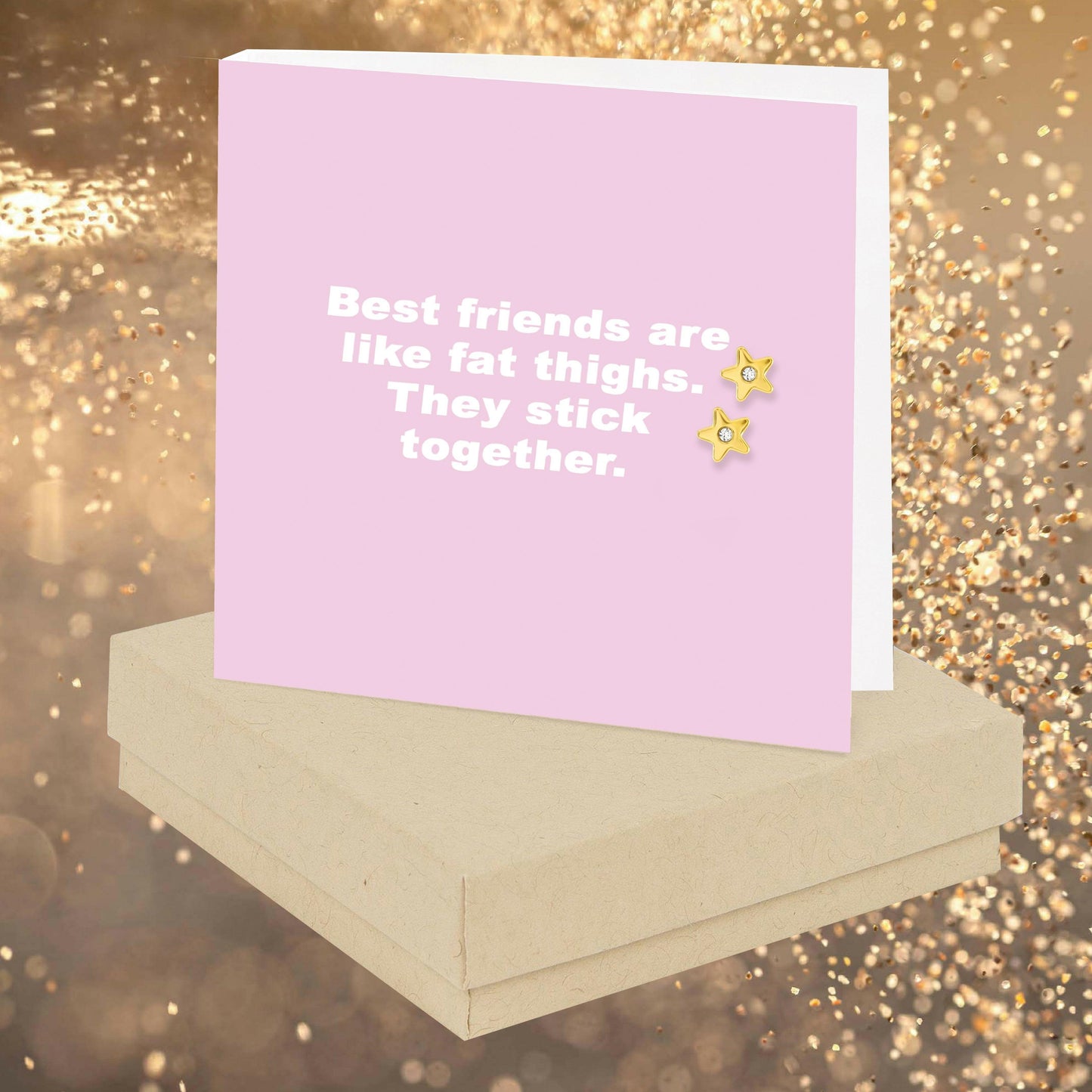 Fat Thighs Quote Earring Card - Crumble and Core