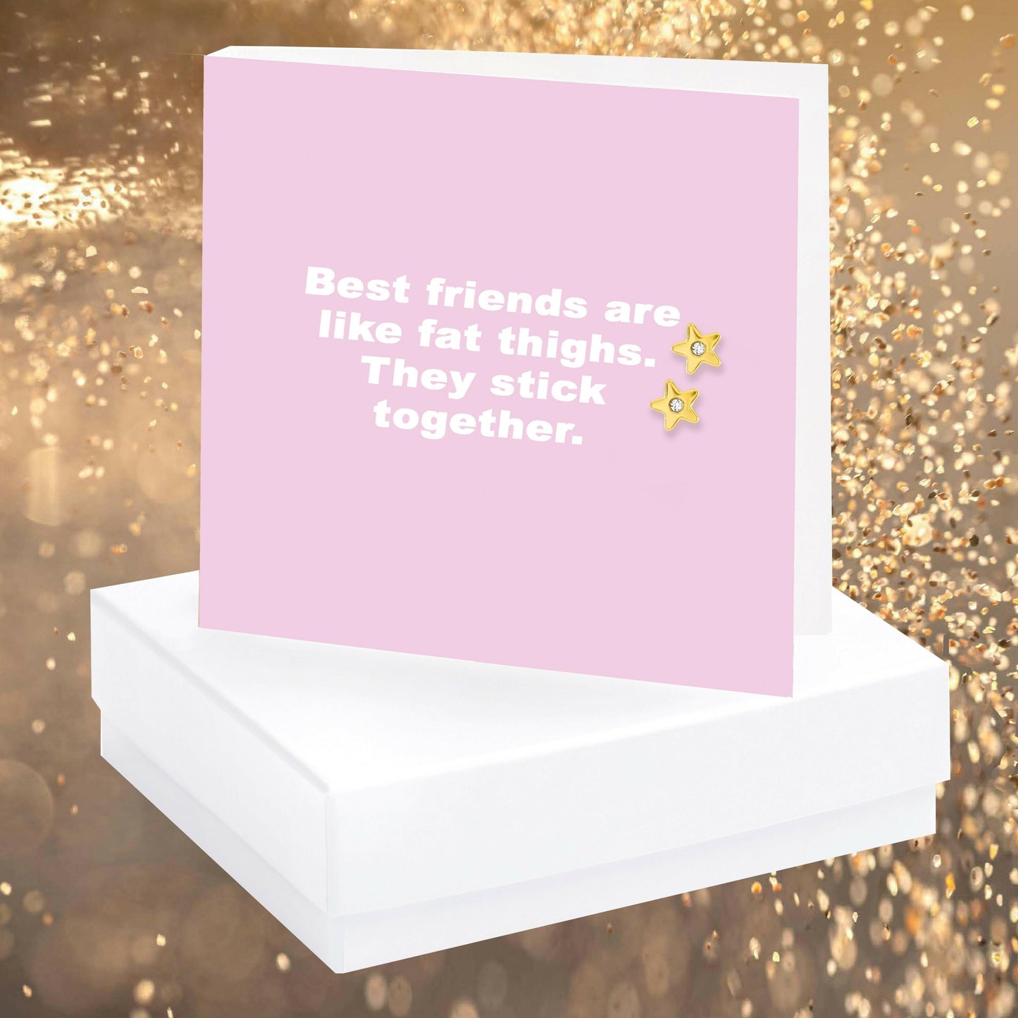 Fat Thighs Quote Earring Card - Crumble and Core