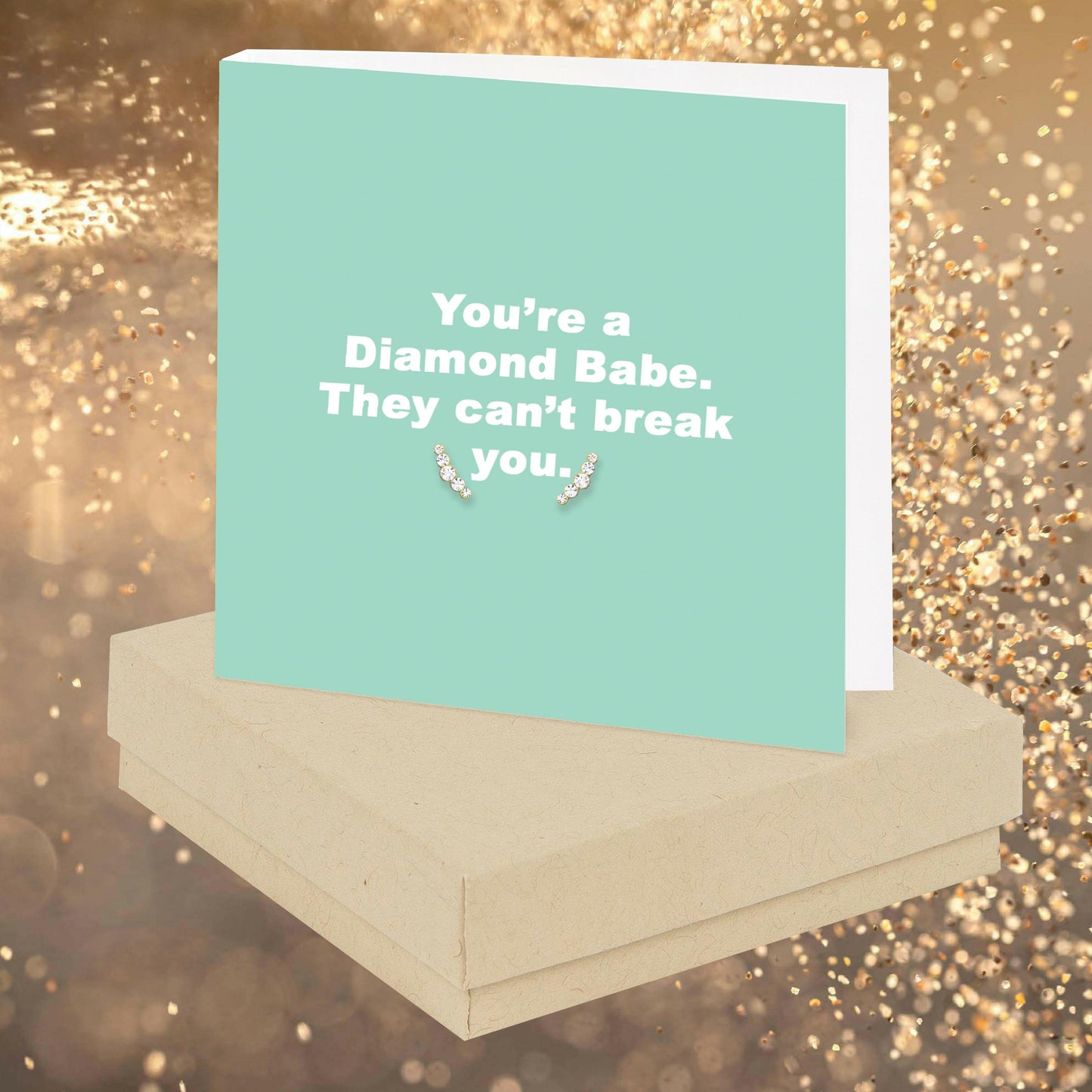 You're A Diamond Quote Earring Card - Crumble and Core