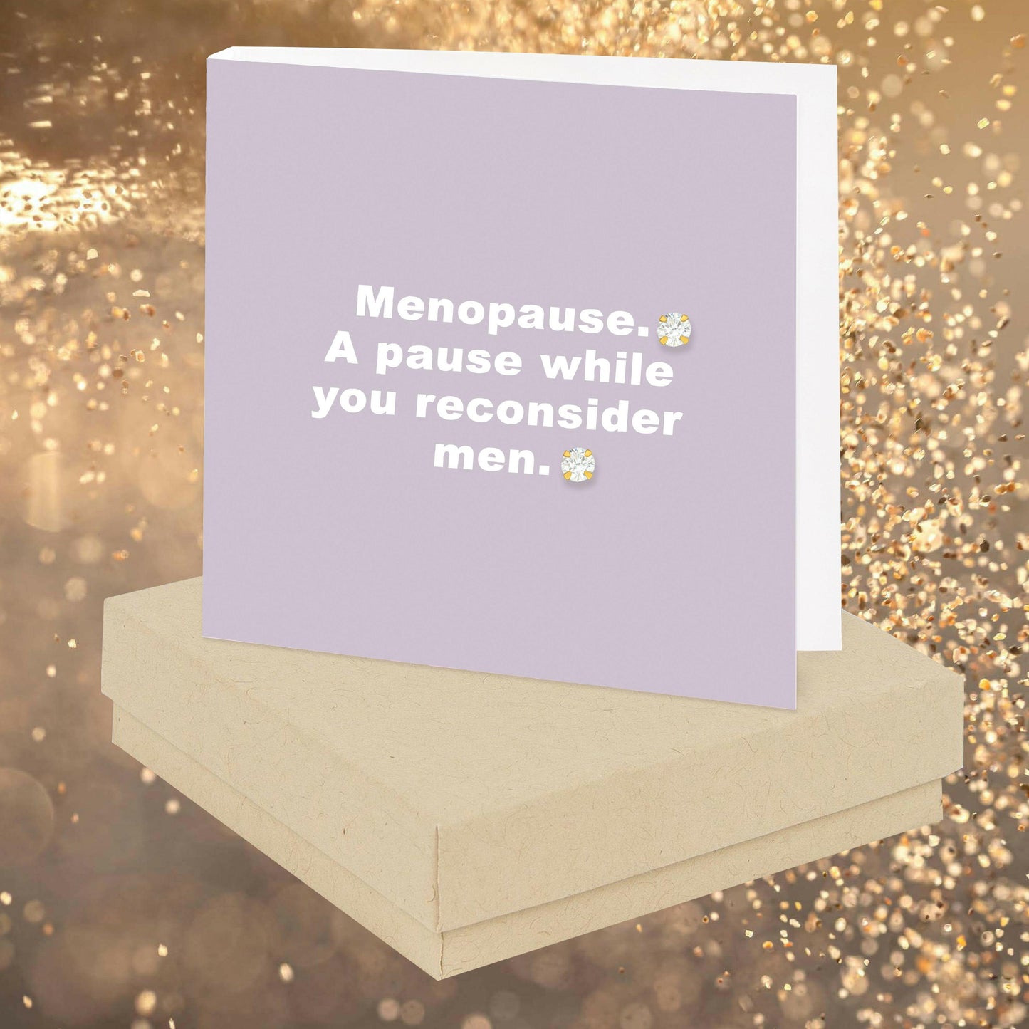 Menopause Quote Earring Card - Crumble and Core
